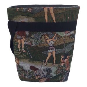 Cool Tote Ladies Golf Insulated Food Beverage Wine Bag Tapestry Style